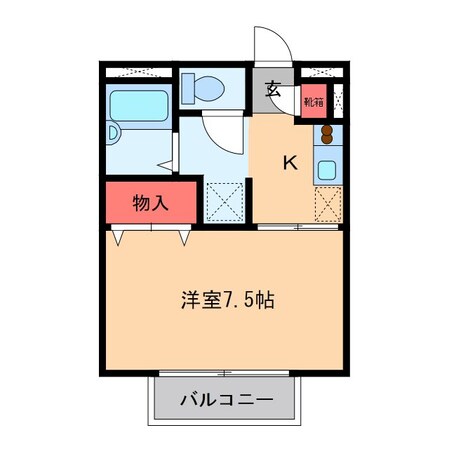 メゾンドアミーの物件間取画像